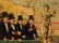 FRANCO MINEI OIL ON BOARD OF CEREMONIAL SCENE - 3