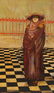 FRANCO MINEI OIL ON BOARD OF CEREMONIAL SCENE - 4