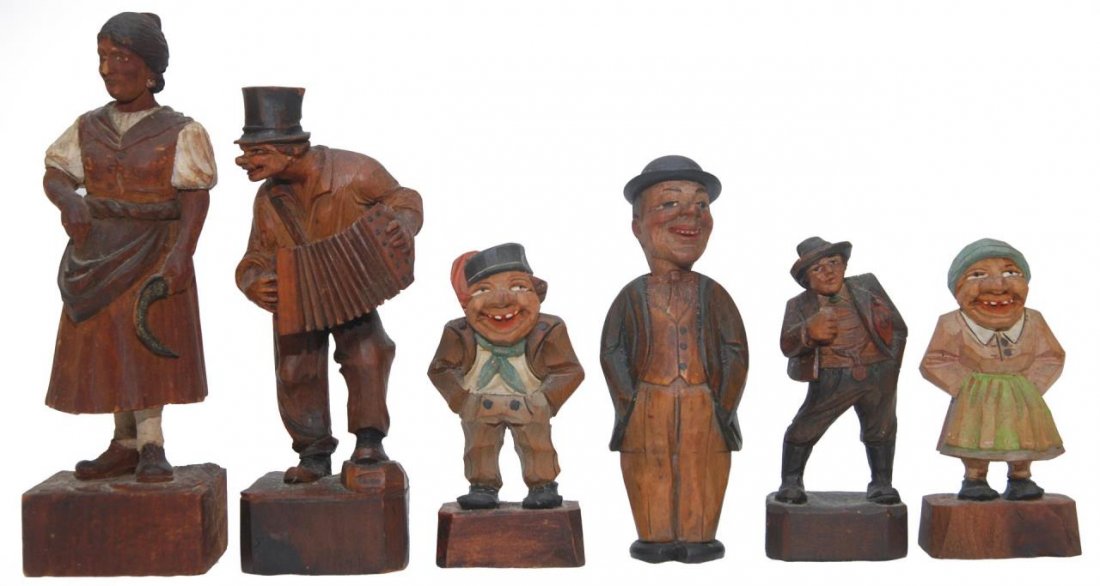 COLLECTION OF SIX ANTIQUE ANRI FIGURINES (1 of 7)