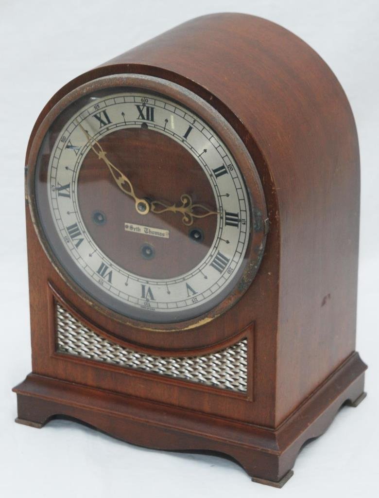 SETH THOMAS WOOD CASE CHIME CLOCK No 124