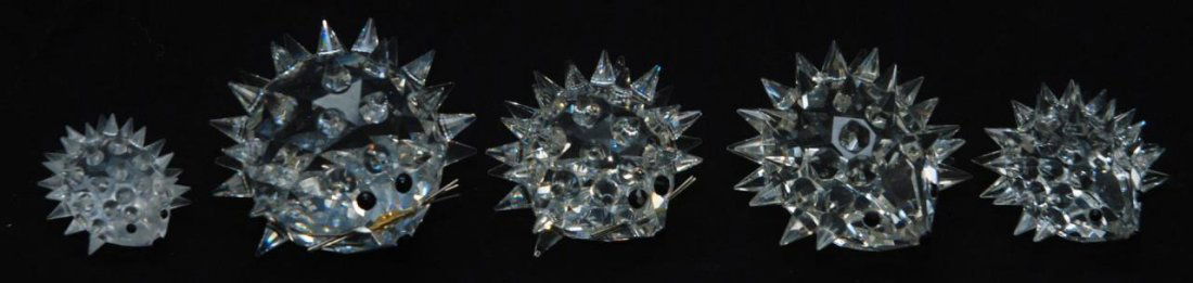 5 SWAROVSKI CRYSTAL GRADUATING PORCUPINE GROUP (1 of 4)