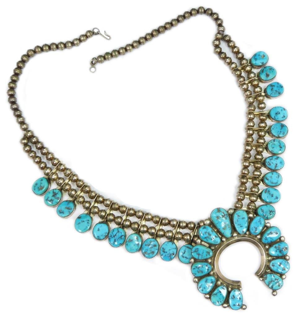 ROANHORSE AMERICAN INDIAN SQUASH BLOSSOM NECKLACE (1 of 7)