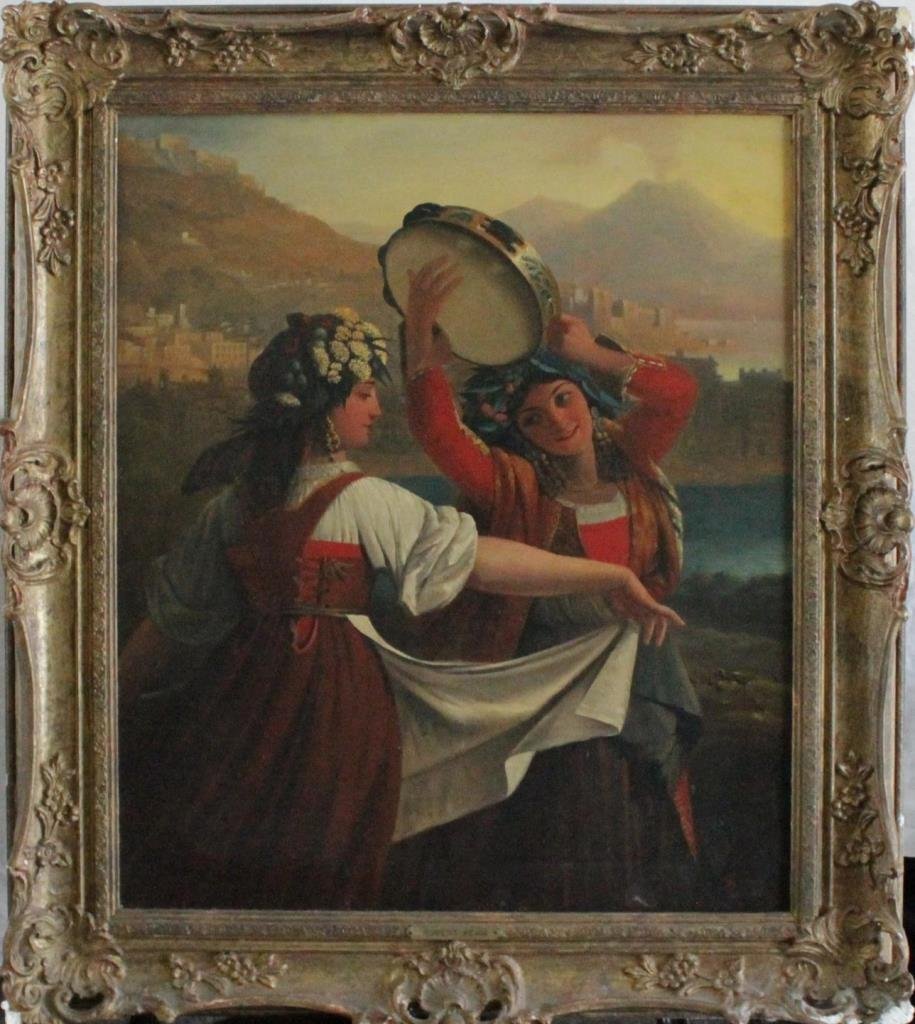 ROBERT KEMM OIL ON CANVAS OF GYPSY WOMEN (1 of 9)