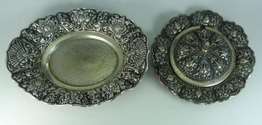 2 INDONESIAN YOGYA 800 SILVER SERVING DISH ITEMS (1 of 9)