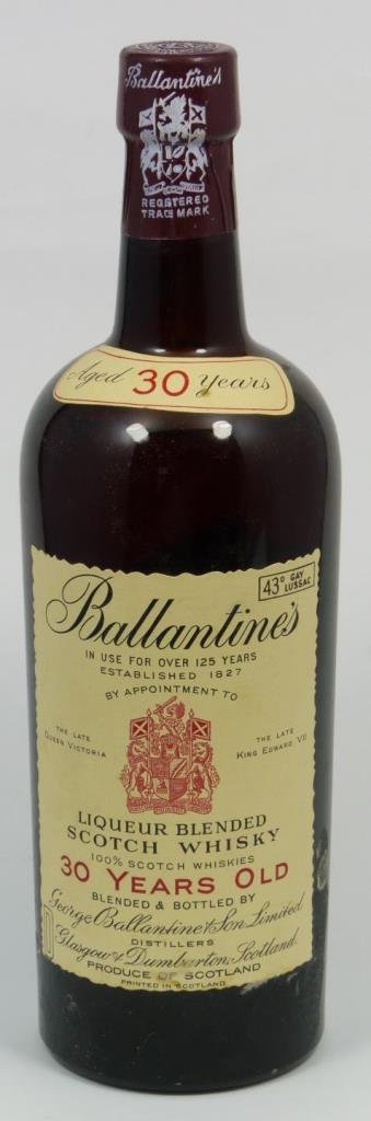 BALLANTINES VINTAGE SCOTTISH 30 YEAR WHISKEY (1 of 5)