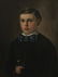 EARLY 20TH.C AMERICAN FOLK ART BOY PORTRAIT