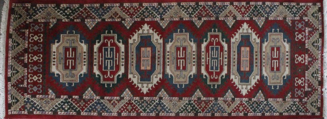 KAZAK PERSIAN RUNNER RUG 3' X 8' (1 of 4)