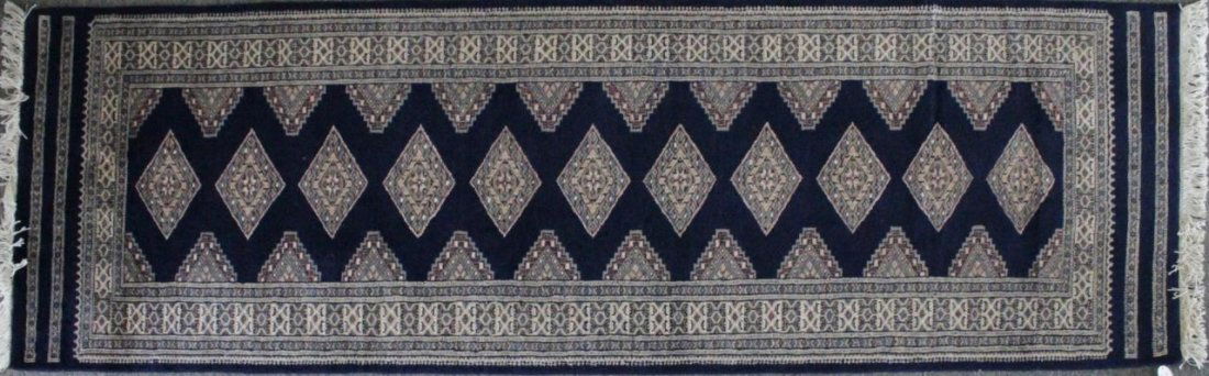 PERSIAN BLUE RUNNER RUG 8' X 2.5' (1 of 4)