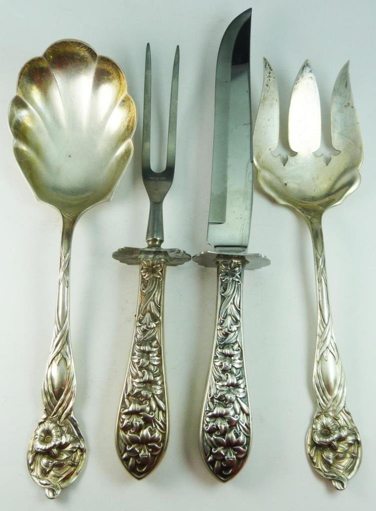 4pcs AMERICAN STERLING SILVER SERVING ITEMS (1 of 5)