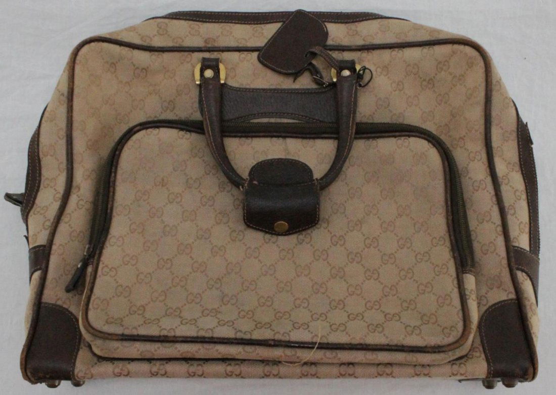 GUCCI DESIGNER MONOGRAM SATCHEL BAG (1 of 7)