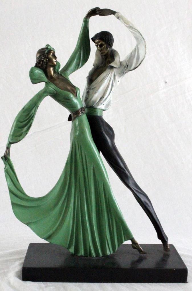 AFTER CHIPARUS COLD PAINTED BRONZE OF DANCERS (1 of 10)