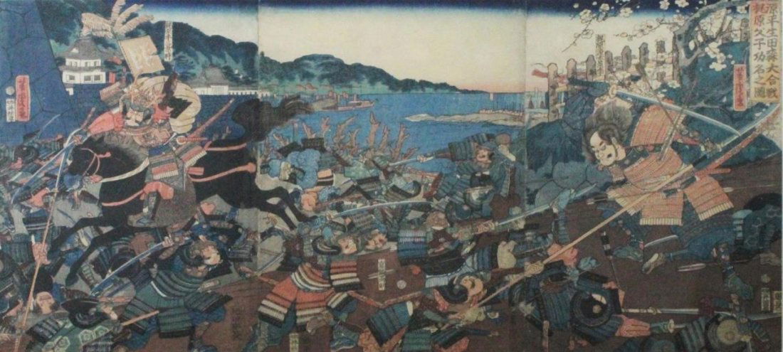 YOSHITORI JAPANESE TRIPTYCH WOODBLOCK SET (1 of 10)