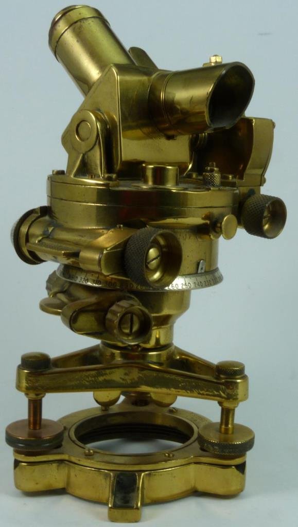 VINTAGE BRASS SURVEYORS TRANSIT LEVEL (1 of 9)