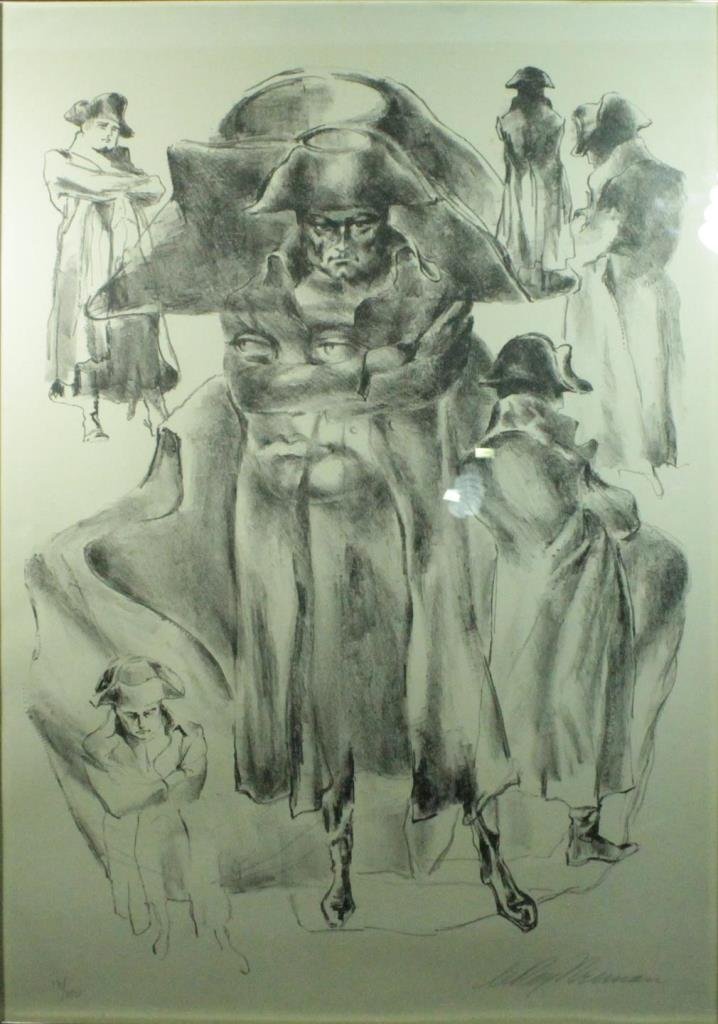 LEROY NEIMAN PENCIL SIGNED LITHOGRAPH 'NAPOLEON' (1 of 8)