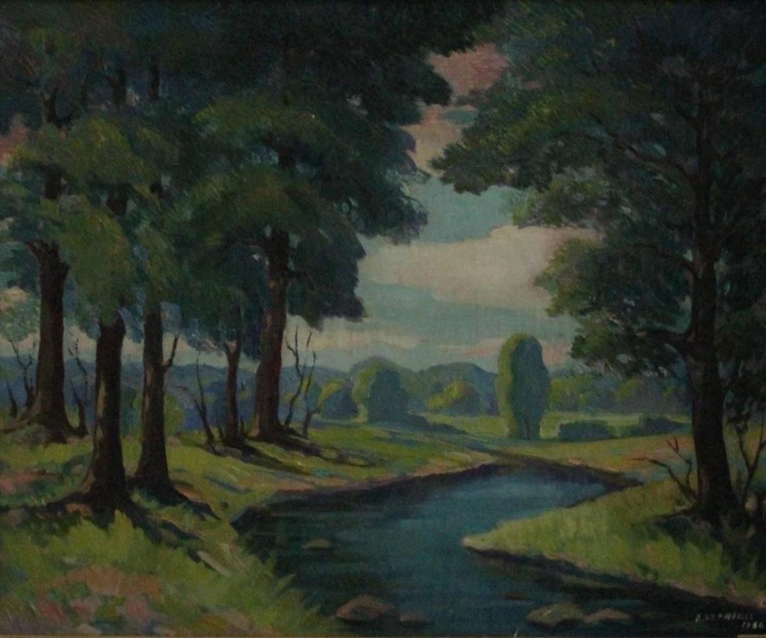 AMERICO DEPANFILIS LANDSCAPE OIL WORK ON CANVAS (1 of 8)