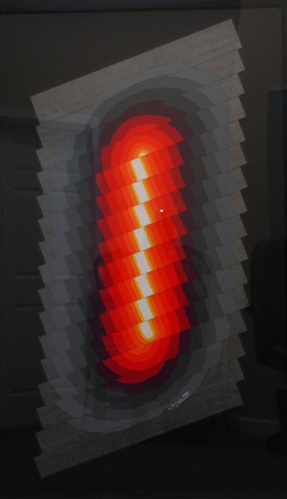 ARTHUR SECUNDA TORN SILKSCREEN COLLAGE FRAMED (1 of 6)