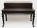 LARGE ANTIQUE INLAID WOODEN MUSIC BOX w STAND - 5