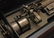 LARGE ANTIQUE INLAID WOODEN MUSIC BOX w STAND - 7