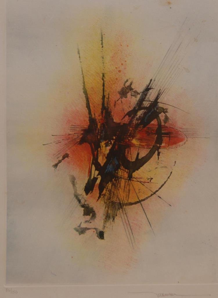 LEONARDO NIERMAN LITHOGRAPH LISTED MEXICAN ARTIST (1 of 5)