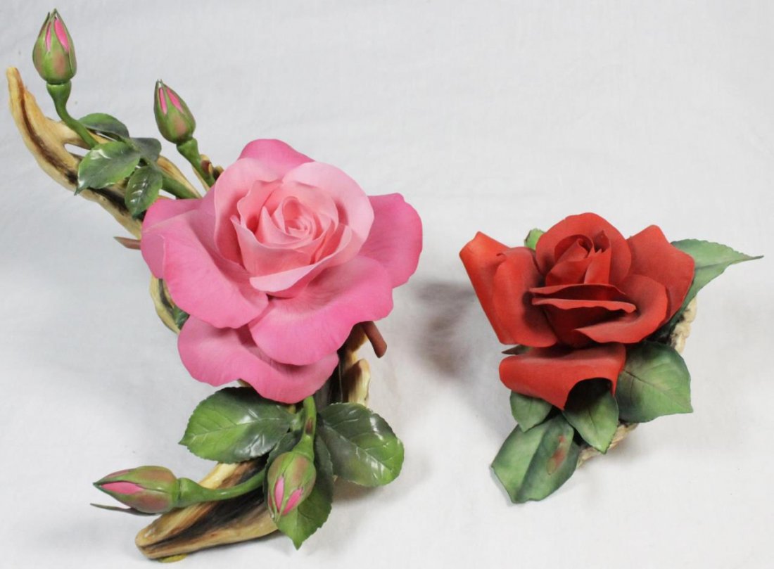 2 BOEHM PORCELAIN FLOWER SCULPTURES (1 of 9)