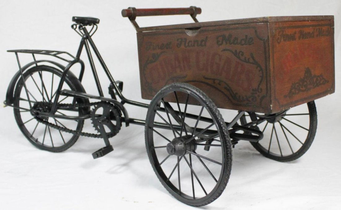 FIGURAL BIKE CUBAN CIGAR HUMIDOR BOX (1 of 9)