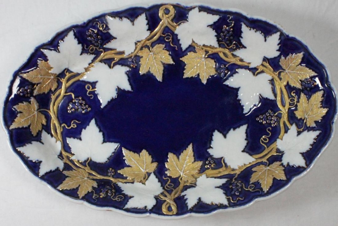 MEISSEN GERMAN PORCELAIN OVAL SERVING PLATTER (1 of 6)