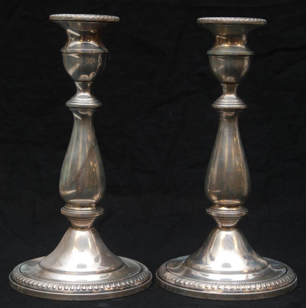 Pr. MUECK CAREY Co STERLING SILVER CANDLESTICKS (1 of 6)