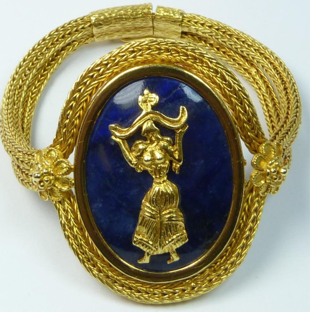 ILIAS LALAOUNIS 22K YG LAPIS LAZULI BRACELET (1 of 9)