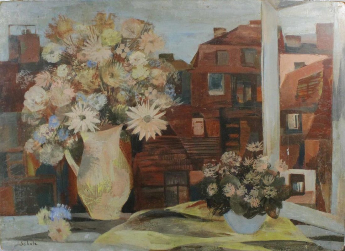 ERIK SCHOLZ HUNGARIAN STILL LIFE OIL ON BOARD (1 of 7)