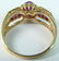 10K YELLOW GOLD LADIES DIAMOND & RUBY RING - 2