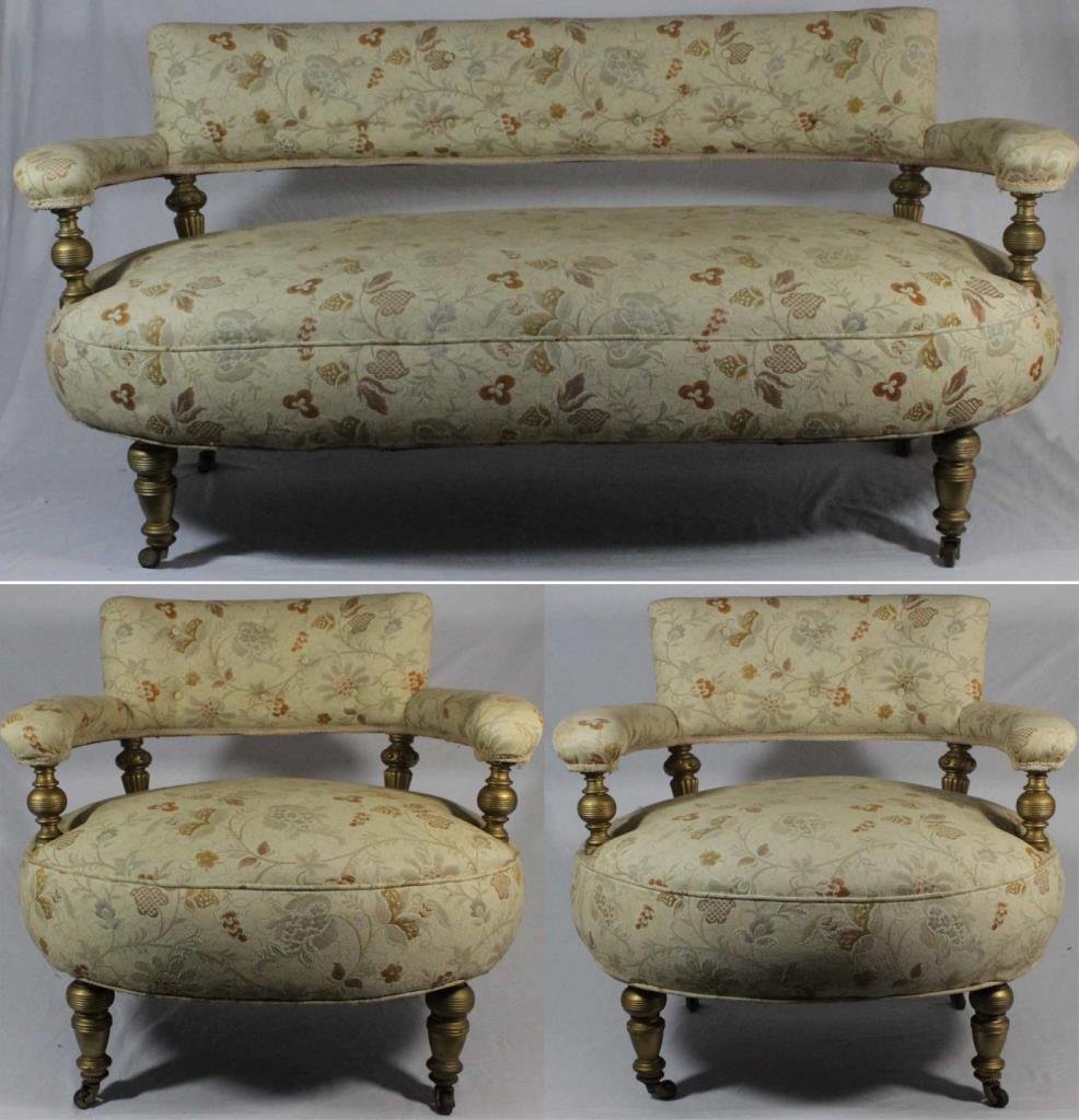 3pcs SETTEE & ARMCHAIR FURNITURE SET (1 of 6)