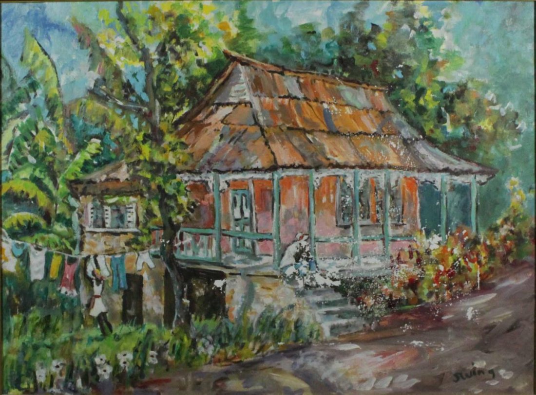 IMPRESSIONISM PAINTING OF SAILBOAT SIGNED SWING (1 of 8)