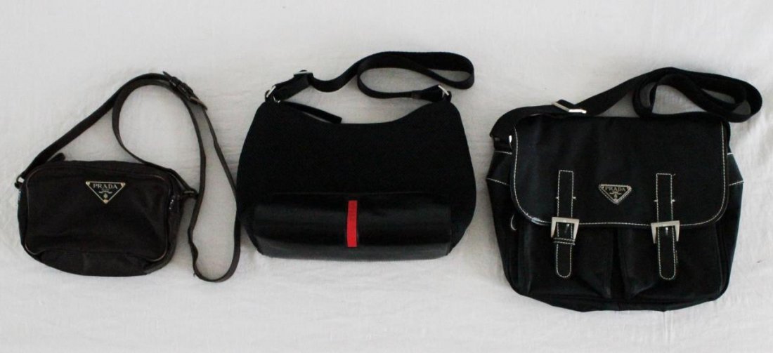 LOT OF 3 PRADA DESIGNER PURSES (1 of 10)