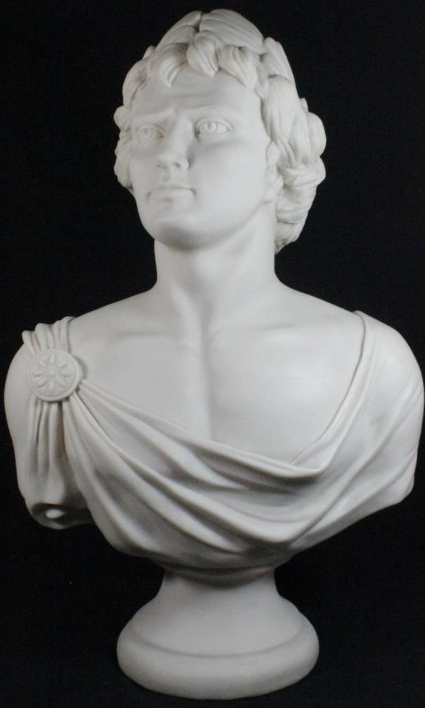 LARGE CERAMIC ROMAN BUST BY: AUSTINS SCULPTURE (1 of 9)