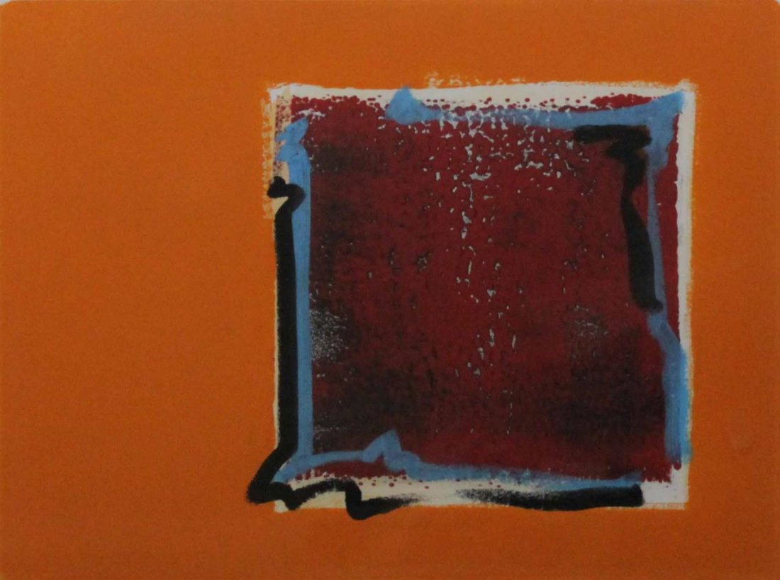 ABSTRACT WATERCOLOR DATED 2003 NICELY FRAMED (1 of 7)