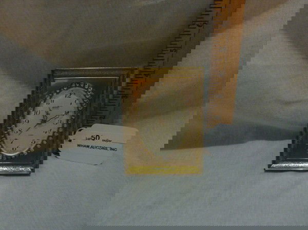 Hard to Find Picture Frame Linden Alarm Clock: Made in Black Forest Germany, Circa 1930's / 40's