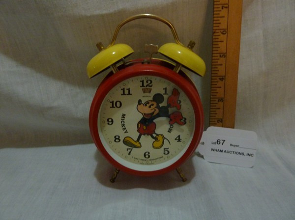 Bradley Mickey Mouse Alarm Clock: Highly Collectible, Made in Germany, Working