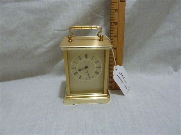 Old New Stock Small Carriage Alarm Clock: Made in Germany in Unused Condition