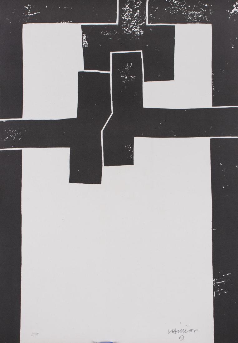 Eduardo Chillida (Spanish, 1924-2002) *: Barcelona I. Lithograph, 1971. Signed and numbered 11/75 in the lower margin. Sheet size 28 x 19.6 inches. Notice to bidders: Condition reports and additional photographs are provided by request as a