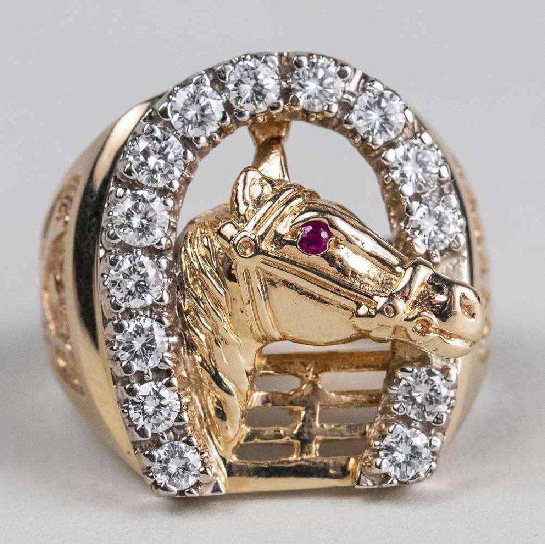 Diamond Horseshoe Ring