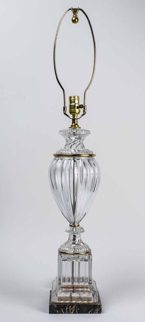 Brass Mounted Crystal Table Lamp (1 of 2)