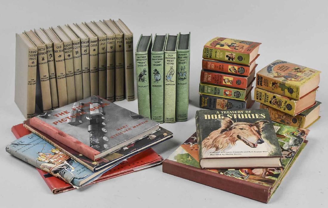 Group of Childrens Books: Including Grandfathers Farm by (Ten Feet Long), The First Picture Book by Mary Steichen Martin, What Makes and Orchestra by Jan Balet, A Treasury of Dog Stories, Joan Wanted a Kitty, The Queens Earrin