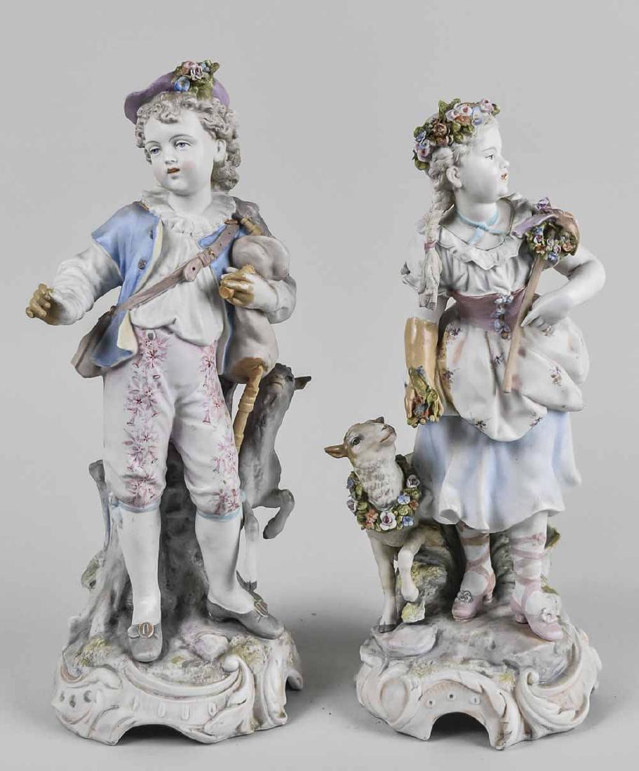 Pair of Italian Bisque Figures