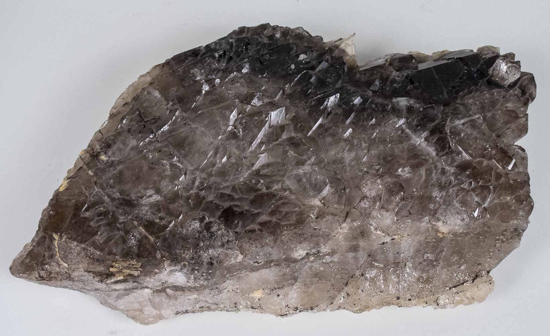 Mineral Geode: Natural form. 22 x 14 inches. Notice to bidders: Condition reports and additional photographs are provided by request as a courtesy to our clients, as such any condition report is only an opinion and 