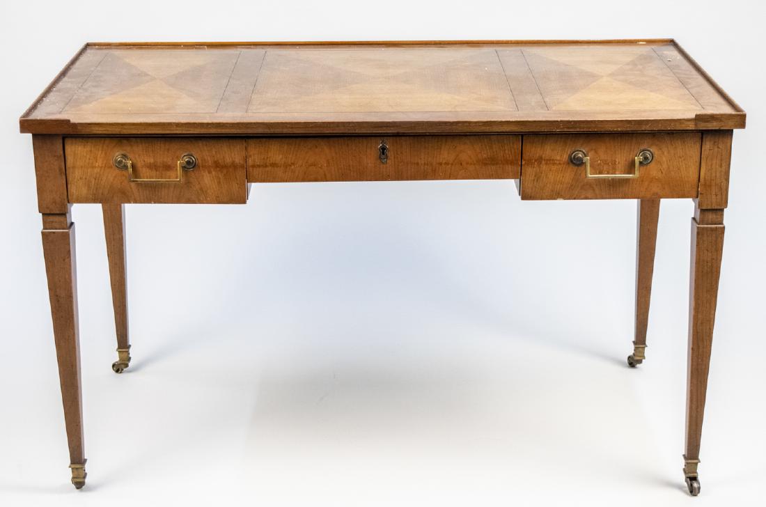 Fruitwood Desk: Details coming soon Notice to bidders: Due to the nature of this particular online sale, the lots offered may not be available for detailed condition reports or additional photography. The absence of 