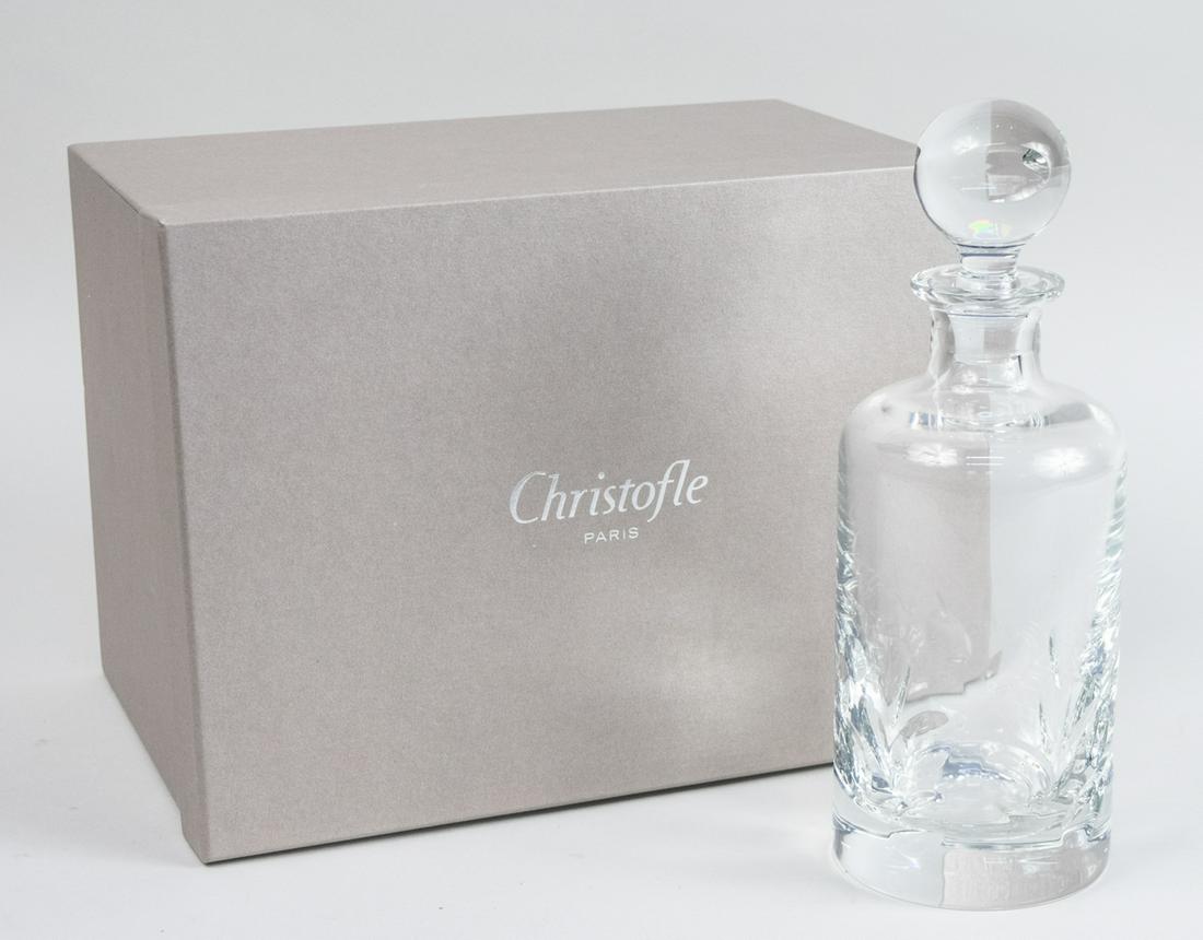 Christofle Carafa Whisky Decanter: New, in original box. Notice to bidders: Due to the nature of this particular online sale, the lots offered may not be available for detailed condition reports or additional photography. The absence o