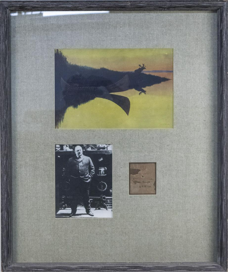 Frederic Remington Chromolithograph: 29 x 36 inches. Notice to bidders: Due to the nature of this particular online sale, the lots offered may not be available for detailed condition reports or additional photography. The absence of a co