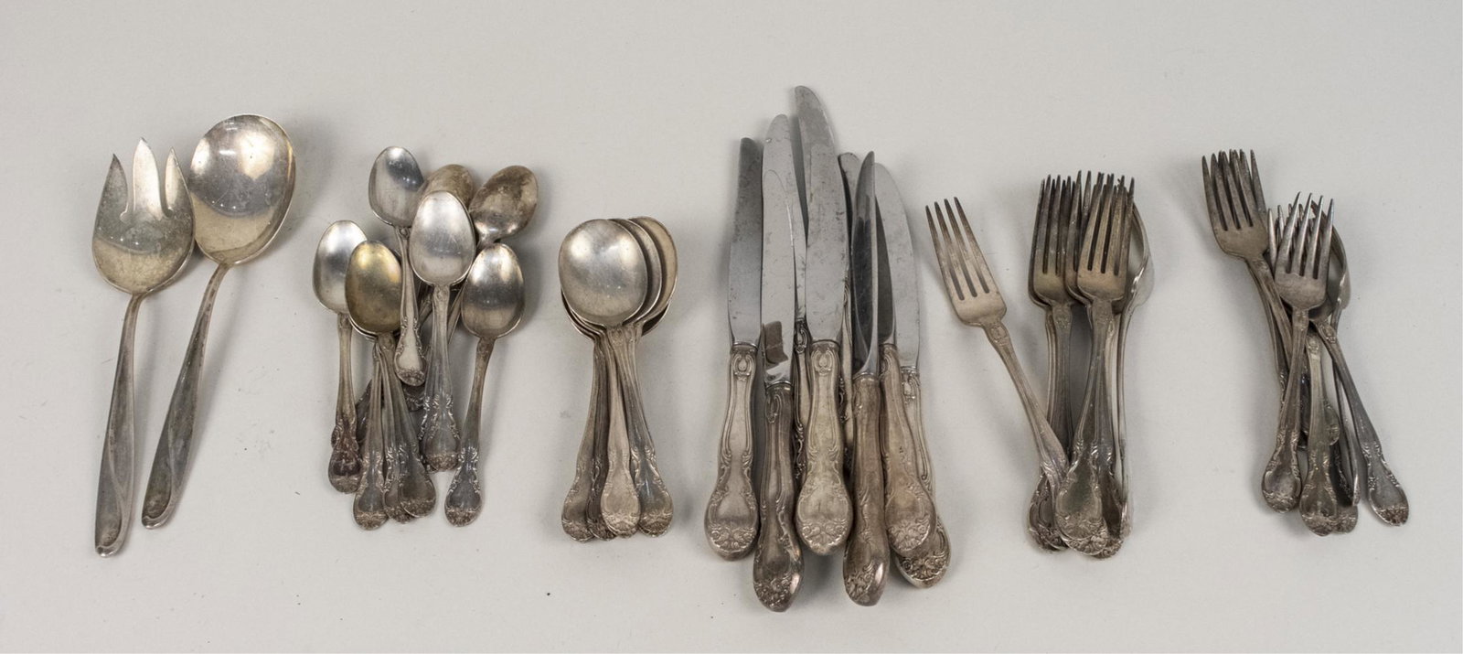 Miscellaneous Group of Flatware: Various makers and patterns. Notice to bidders: Due to the nature of this particular online sale, the lots offered may not be available for detailed condition reports or additional photography. The ab