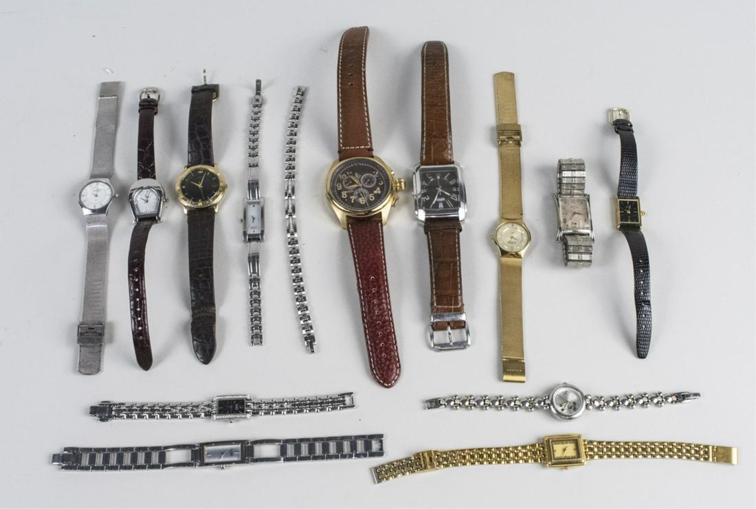 Group of Vintage Watches: Including Citizen, Kenneth Cole, Invicta, Skagen, Disney, Etienne Aigner, Elgin, etc. Notice to bidders: Due to the nature of this particular online sale, the lots offered may not be available for det