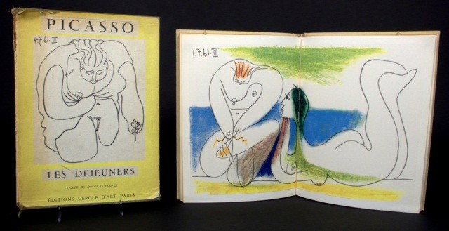 Pablo Picasso Les Dejeuners: Texte de Douglas Cooper, Edition Cercle d'Art, Paris VII, 1962. 15 1/2 x 11 inches.